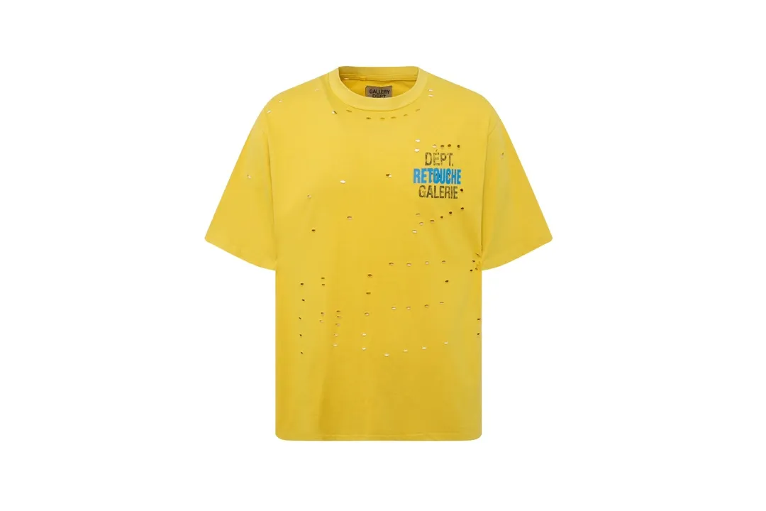 GALLERY.DEPT new summer short-sleeved model number: D3123p110 color: yellow code number: S M L XL